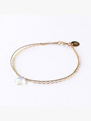 Wanderlust Gold &amp; Silk Rainbow Moonstone Bracelet