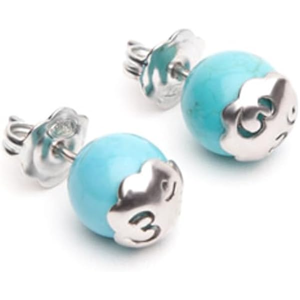Orecchini Tibetani Tamashii In Quarzo Rosa 6-8-10mm, Chiusura Argento 925, Unisex, Benedetti Dai Monaci, EHST3-33