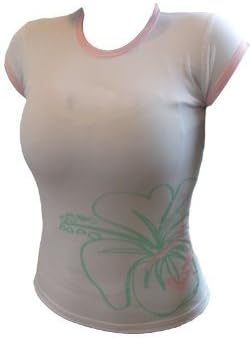 Quiksilver Roxy Coast to Coast Ladies Rash Vest in WHITE F022WS