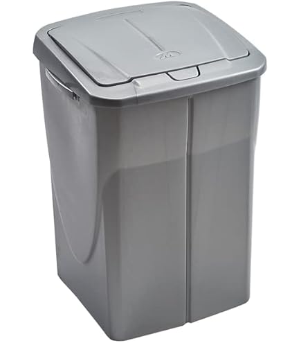 Pattumiera Differenziata Tontarelli Patty - Bianca, 13+8 Litri, A Pedale, Per Riciclo In Cucina - Foto 10