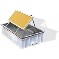 Lega Entdeckelungsgeschirr aus Kunstoffwanne 60x40x18cm, Edelstahleinsatz, Tropfblech und Rähmchenhalter