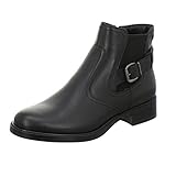 Blockabsatz Tamaris Damen Stiefelette Jessy, Leder schwarz - 40/40.0