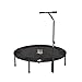Price comparison product image CARDIO-JUMP Mini Trampoline Fitness Ø122cm - 48 T-bar adjustable, Portable & Foldable, Home Cardio & Body Exercise, support up to 150Kg - Black