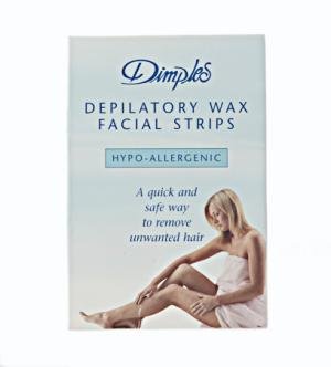 Dimples Depilatory Wax Facial Strips "10 Double Strips"