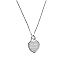 Beautiful heart shaped 'My First Diamond' silver necklace. Diamond inset. Sterling silver. Perfect for a new baby or little girl.