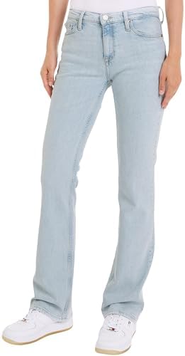 Tommy Jeans Jeans Donna Maddie Bootcut Fit, Blu (Denim Light), 24W/34L