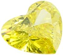 Heart Loose Diamond (0.77 Ct, Canary Yellow(Irradiated) Color, SI1(Clarity Enhanced) Clarity) IGL Certified
