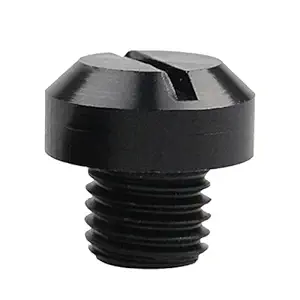 MAXBELL 2 Pcs M10x1.25 Rearview Mirrors Thread Hole Plug Screw Bolts Black Reverse