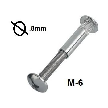 24 Kitchen Connector Bolts Screws M4 To Fit 5mm Hole