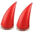 R D Devil's Helmet Horn with Suction Rubber Pad for All Bikes and Motorcycles - Red (Pack of 2)