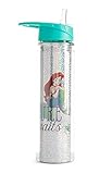 Blanco Transparente Botella Disney Sirenita Cantimplora Mujer Chicas Antena Botella Primark