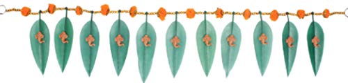 DEVIKA: Asopalavo Hoja de Mango con Ganesha N Marigold, Decora tu Puerta Regalo de toran Decor Toran Puerta Valance Home Decorations Embalaje de Regalo T6