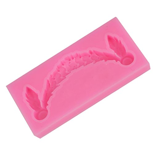 Gazechimp Silikon-Form für Fondant/Schokolade/Zuckerverzierung, für Cupcakes, Mehr Form – Rosa 3D-Anhänger, 7.8×3.8×0.9cm - 2