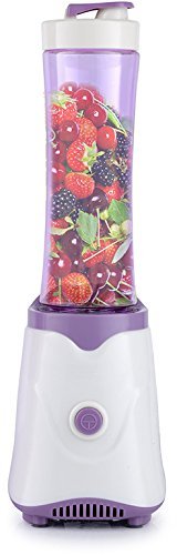 Standmixer Universalmixer Smoothie Mixer Blender Zerkleiner Ice Crusher 300 Watt Farbe Violett 2 Trinkflaschen - 2