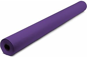 Tezraftaar® Paper Banquet Roll 25m x 1.14m Purple Disposable Banqueting Roll Table Cover Clothes for Christmas Catering Supply Wedding Birthday