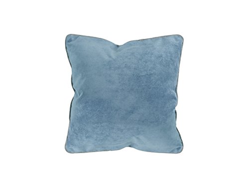 Doppelpack zum Sparpreis – 2-farbige Kissenhülle mit Keder der Serie Monte Carlo – erhältlich in 4 Farbkombinationen und 3 verschiedenen Größen, 40 x 40 cm, jeans - 3