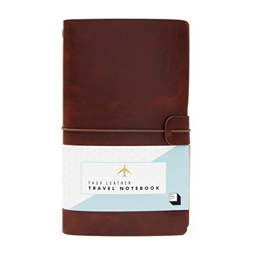 Good Design Works Quaderno da Viaggio in Finta Pelle - Disponibile in Nero e Marrone