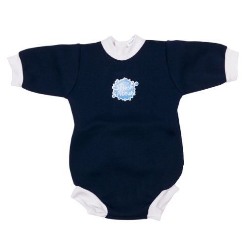 Splash About Snug Neoprene Baby Wetsuit - Navy Blue, Medium, 0-3 Months