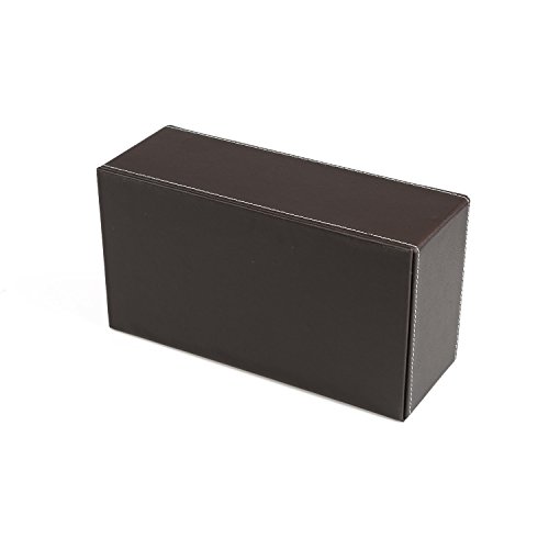 Valleycomfy Kosmetiktücherbox Tissue Box Rechteckige PU-Leder Taschentuchbox Kosmetiktücher Kosmetikbox für Zuhause/Büro/Auto Groß 25.5 * 13.5 * 9.5 cm(Braun) - 5
