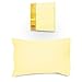 Childrens Pure 100% Cotton Cot / Cotbed Pastel Yellow Pillowcase
