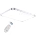 Produktbild ETiME LED Deckenleuchte 96W Dimmbar Deckenlampe mit Fernbedienung Modern Wohnzimmer Lampe Schlafzimmer Küche Panel Leuchte 2700-6500K Silber (93x65cm 96W Dimmbar)
