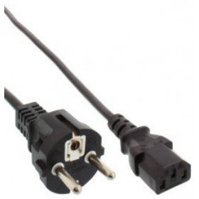 InLine 16651H câble électrique Noir 0,5 m Coupleur C13 CEE7/7 - Cables électriques (0,5 m, Male Connector/Female Connector, Coupleur C13, CEE7/7, Noir)