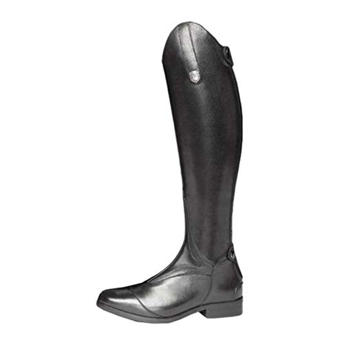 Femme Bottes d'Équitation Bottes de Chevalier Rétro Boucle Sexy Longues Bottes au Genou Bottes Hautes Fermeture Éclair Bottes en Cuir PU