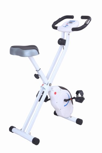AsVIVA H14 Ergometer Heimtrainer und XBike mit 5kg Schwungmasse, Magnetbremse, 8 Widerstandsstufen plus Riemenantrieb und klappbar