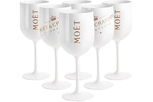 EATAN Moët & Chandon Ice Imperial Party Moet Rose Piccolo Lot de 8 coupes de champagne, blanches, 0,48 l