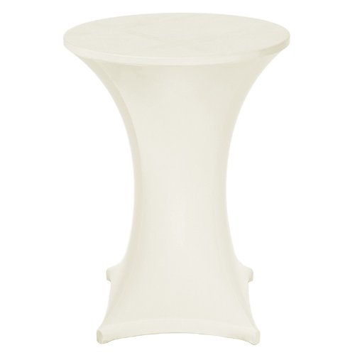 Stehtischhusse STRETCH 90/10 200GSM 4-Fuß Ø 80 cm ELFENBEIN