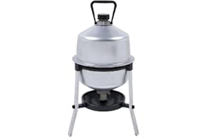 GENERICO Abbeveratoio per Polli e Galline 22 Litri - in Acciaio Zincato – Made in Italy - Resistente - Livello Acqua Automatico -Facile da Pulire e Riempire