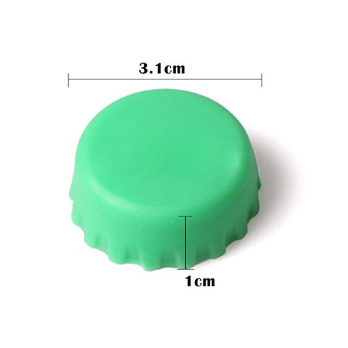 Ancdream Brew Stopper Silikon Flasche Caps Sparen Exzessives Bier Wein Champagner Getränk Sortiert Zufällige Candy Farbe – 6 Stk - 2