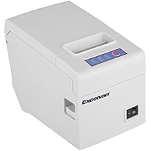 Excelvan E58 - Impresora térmica de recibos y tickets (58 mm, 130 mm/sec, USB), blanco