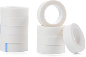 Lunamoon 10 rotoli Nastro per extension per ciglia Nastro per ciglia Eyelash Extension Tape