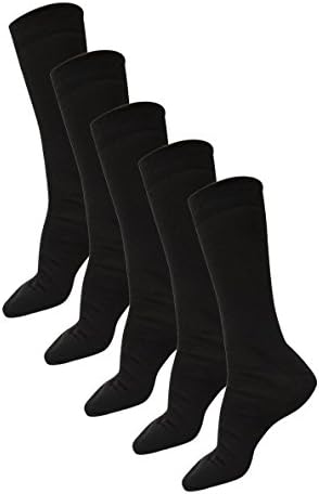 Mens Sports Cotton Sock Fashionable Black Midcalf Length Socks Size 9-12
