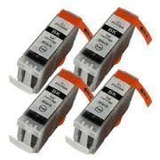 Premier Ink PGI5BK Ersatz-Tintenpatrone, groß, 4 Stück, Schwarz, kompatibel mit CANON Pixma iP3300, iP3500, iP4200, iP4300, iP4500, iP5100, iP5200, iP5200R, iP5300, iX4000, iX5000, MP500, MP510, MP520, MP530, MP600, MP600R, MP610, MP800, MP800R, MP810, MP830, MP950, MP960, MP970, MX700, MX850, Printer, PGI5BK