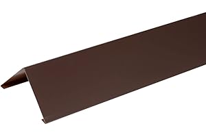 BRICO-TOITURE Faitage simple 2 pinces ALUMINIUM BRUN - 2M - Dimension du profilé 333 mm