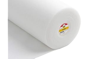 VLIESELINE / VILENE Vlieseline H630 Rembourrage thermocollant en polaire douce, blanc, Half Metre: 50cm x 90cm