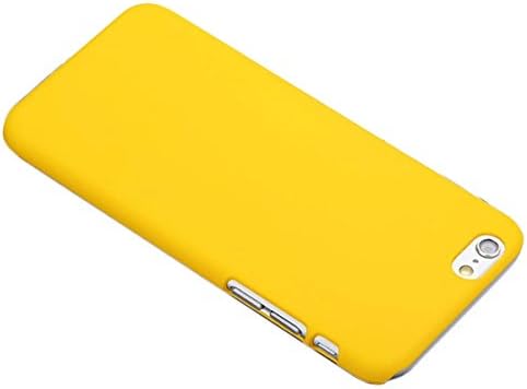 Ultra Slim Matte Plastic Hard Back Case Cover for Apple iPhone 6 Plus and 6s Plus in Yellow
