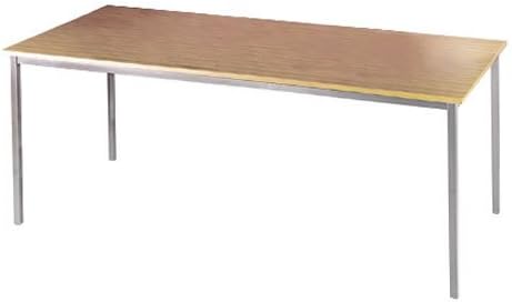 DAMS Contract 25 1800 mm Left Handed Ergonomic Desk, Graphite Leg Frame Oak Top, Wood