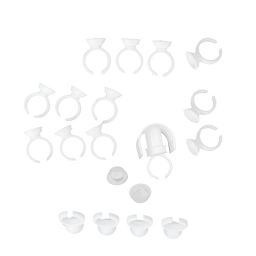 Segolike 100 pcs Disposable Glue Eye Lash Extensions Rings with Eyelash Extensions Strip Holder Pallet Set RS.210 (74.00% Off) - Amazon