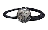 Resistente al agua y sudor #YPUNTO Pulsera Unisex Hecha a Mano Medalla de Plata de Ley. Talla única con Sistema de Nudo corredizo. Cordón de Nylon Negro. Joya Moderna a Precio asequible