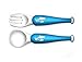 Baby Bowl Set, Plate Fork and Spoon. me-feed-me by Salmon Luke. Ideal for toddlers and babies to help with self-feeding.