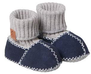 Preisvergleich Produktbild Fellhof Lammfell Patscherl Balu ABS mit Noppen dunkelblau 20