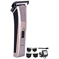 Ateer Gemmy GM 657 Rechargeable: 60 Minutes Runtime Multi Grooming Trimmer for Men & Women - Silver Color