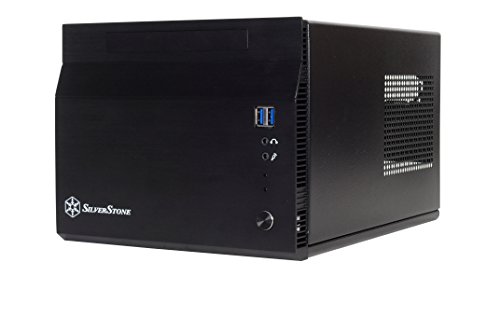 SilverStone SST-SG06BB-Lite - Sugo Mini-ITX kompaktes Cube Gehäuse, schwarz