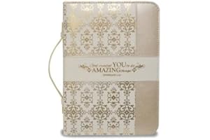 Divinity Boutique Bible Cover XXL - Cream and Gold Amazing You - Ephesians 2:10