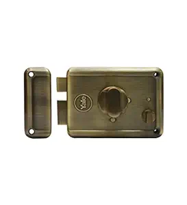 Yale Painted Rim Lock with 2 DEADBOLTS, TT with Regular Key