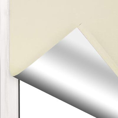 EFIXS Thermorollo Medium – 25 mm Welle – Farbe: creme – Größe: 220x190cm (Stoffbreite x Höhe) – Hitzeschutzrollo – Verdunklungsrollo – weitere Größen im Angebot wählbar - 2