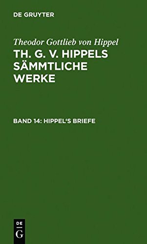 Pdf Hippels Briefe German Edition By Theodor Gottlieb Von - 